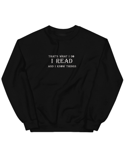 I know things sweatshirt Game of Thrones - Thread Muse