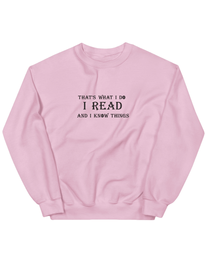 I know things sweatshirt Game of Thrones - Thread Muse