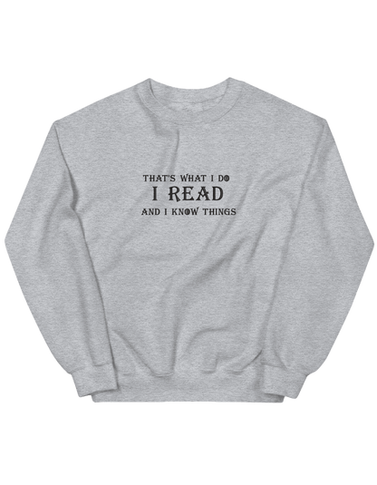 I know things sweatshirt Game of Thrones - Thread Muse