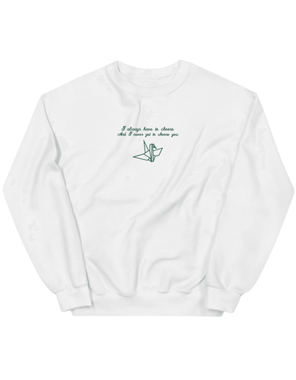 Choose you sweatshirt Manacled bookish - Thread Muse